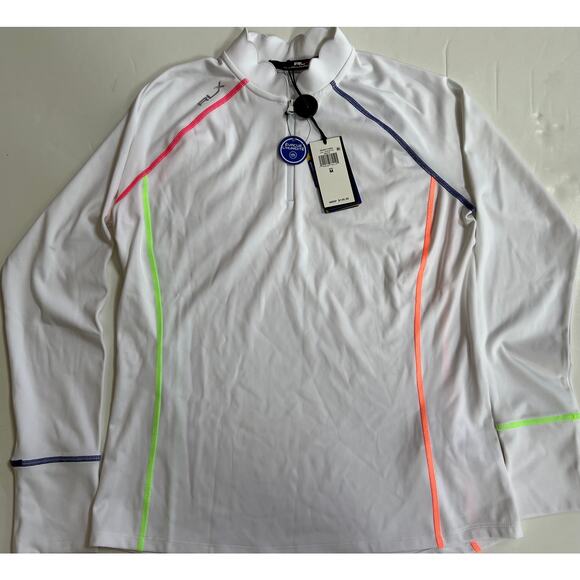 RLX Ralph Lauren Tops - Ralph Lauren RLX Golf Women's Scallop Collar Powerstretch Jacket Size M NWT